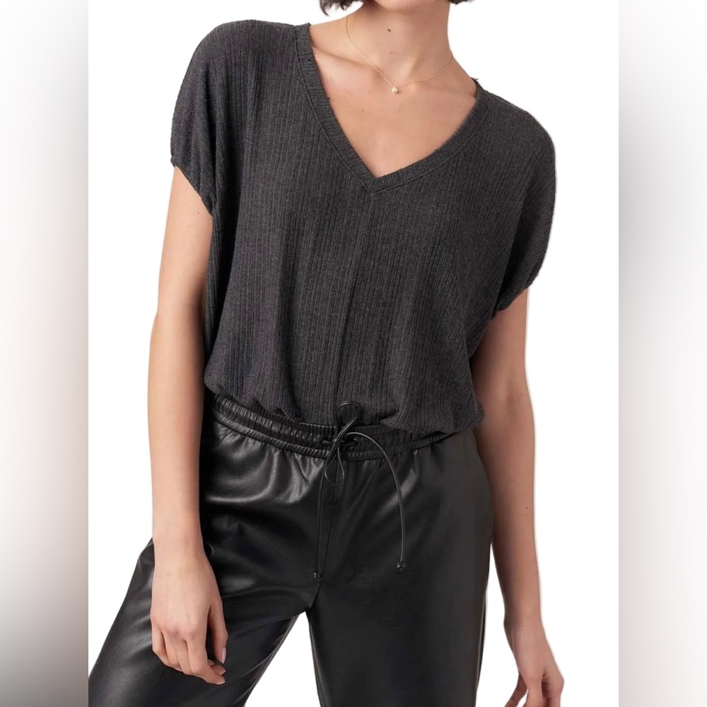 Project Social T Cerise V Neck